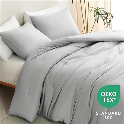 Edredom Cama Cinza